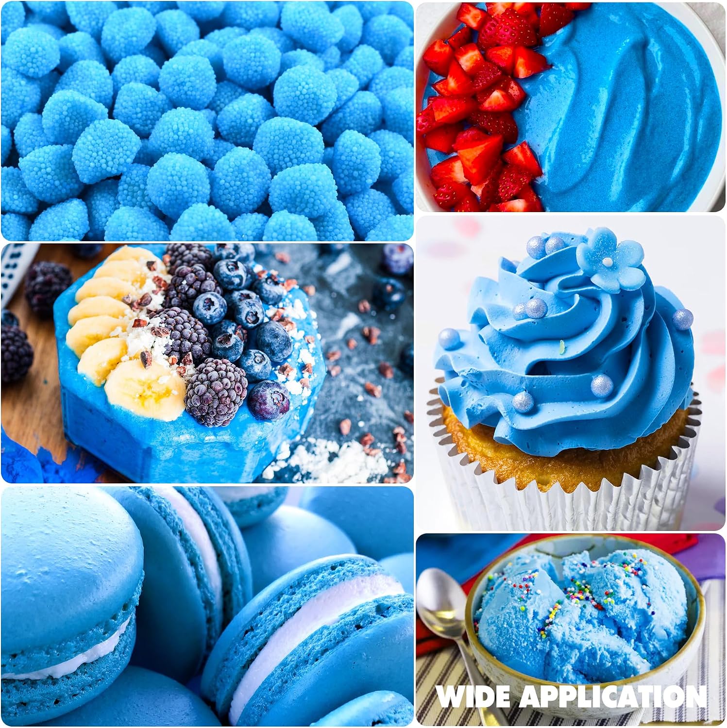 Detalle de DecorRom Blue Gel Food Colouring, Concentrated 4.5 oz Colour for Baking