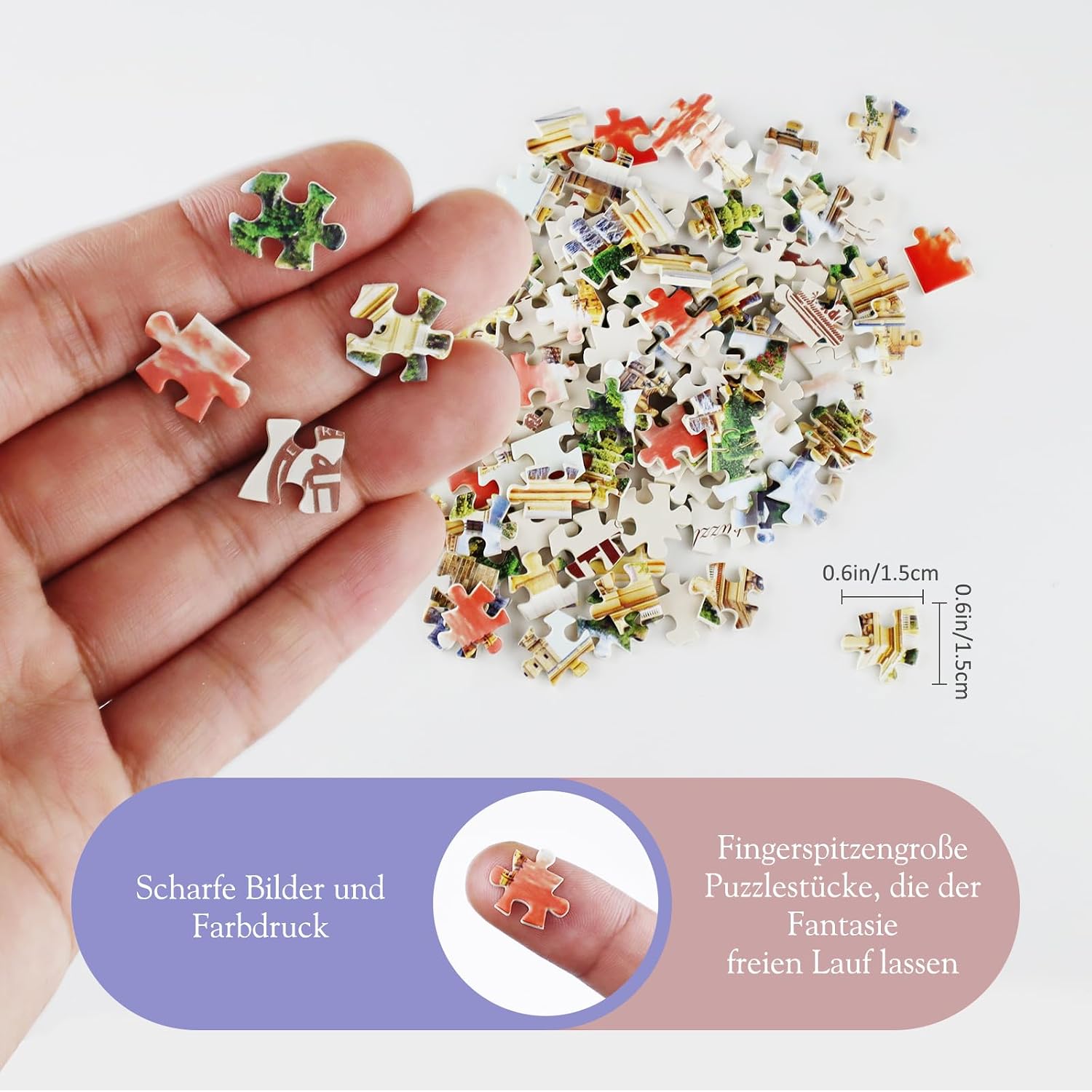 Thumbnail 3 de MISITU Mini-Puzzles 3er-Pack mit 150 Teilen