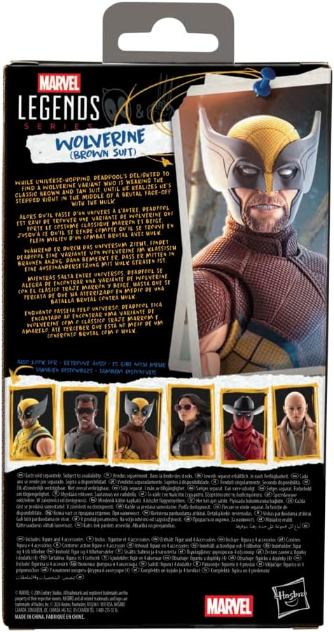 Detalle 2 de Marvel G2366 Marvel Legends – figurka Wolverine’a w brązowym kostiumie, 15 cm