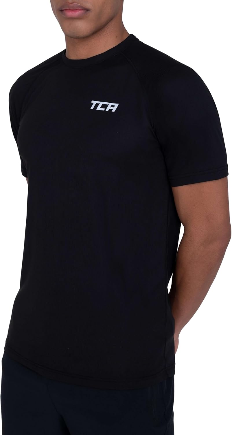 Detalle de TCA Superlight Tops de Gym pour hommes – Pack 2, léger et respirant