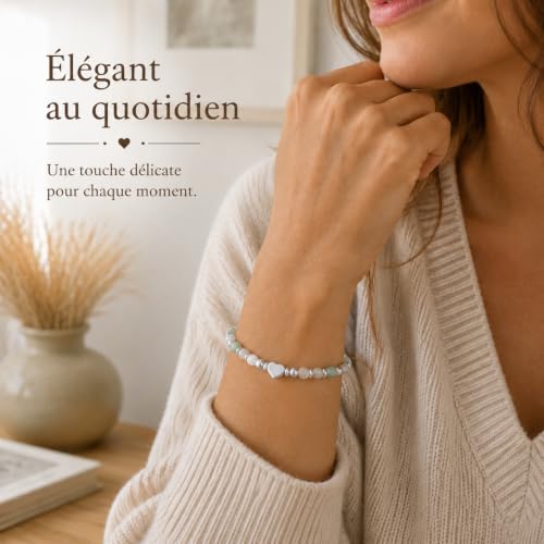Thumbnail 3 de Lueaurra Bracelet Femme Pierres Naturelles – Adjustable 15–20 cm