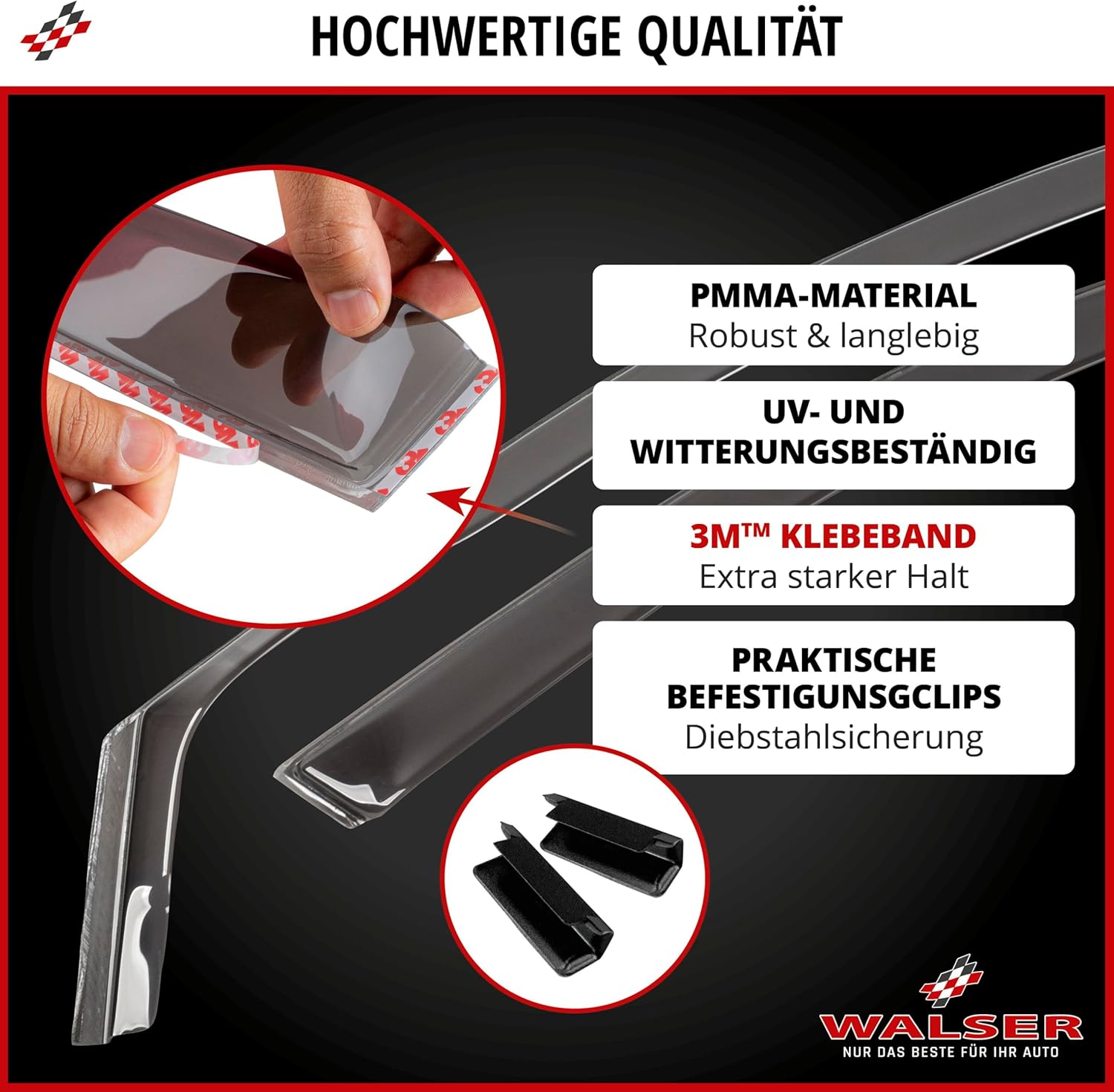 Thumbnail 4 de Walser Windabweiser Set für Mercedes, 2-teilig