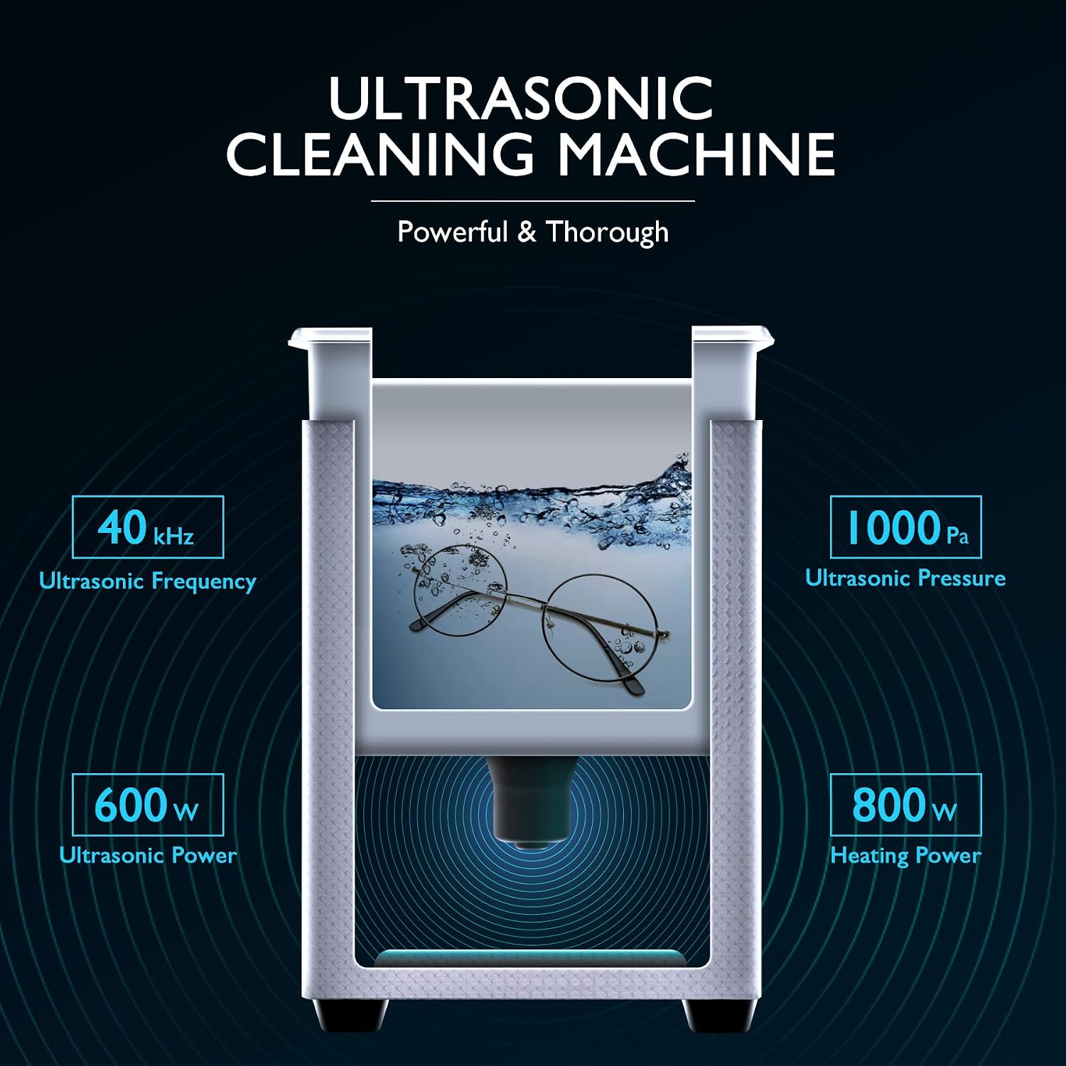 Detalle de CREWORKS Ultrasonic Cleaner 30L