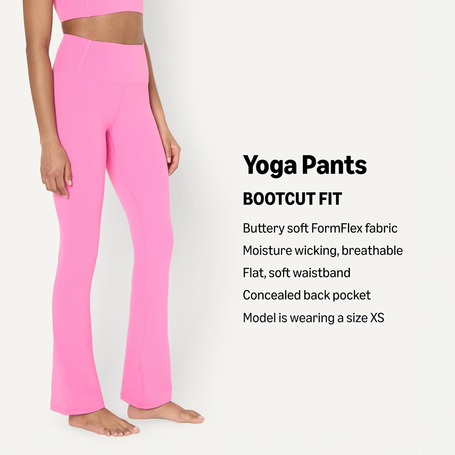 Detalle de Amazon Essentials Women's Active FormFlex Buttery Soft Flared Leggings: High Waist, Full Length Yoga Pants