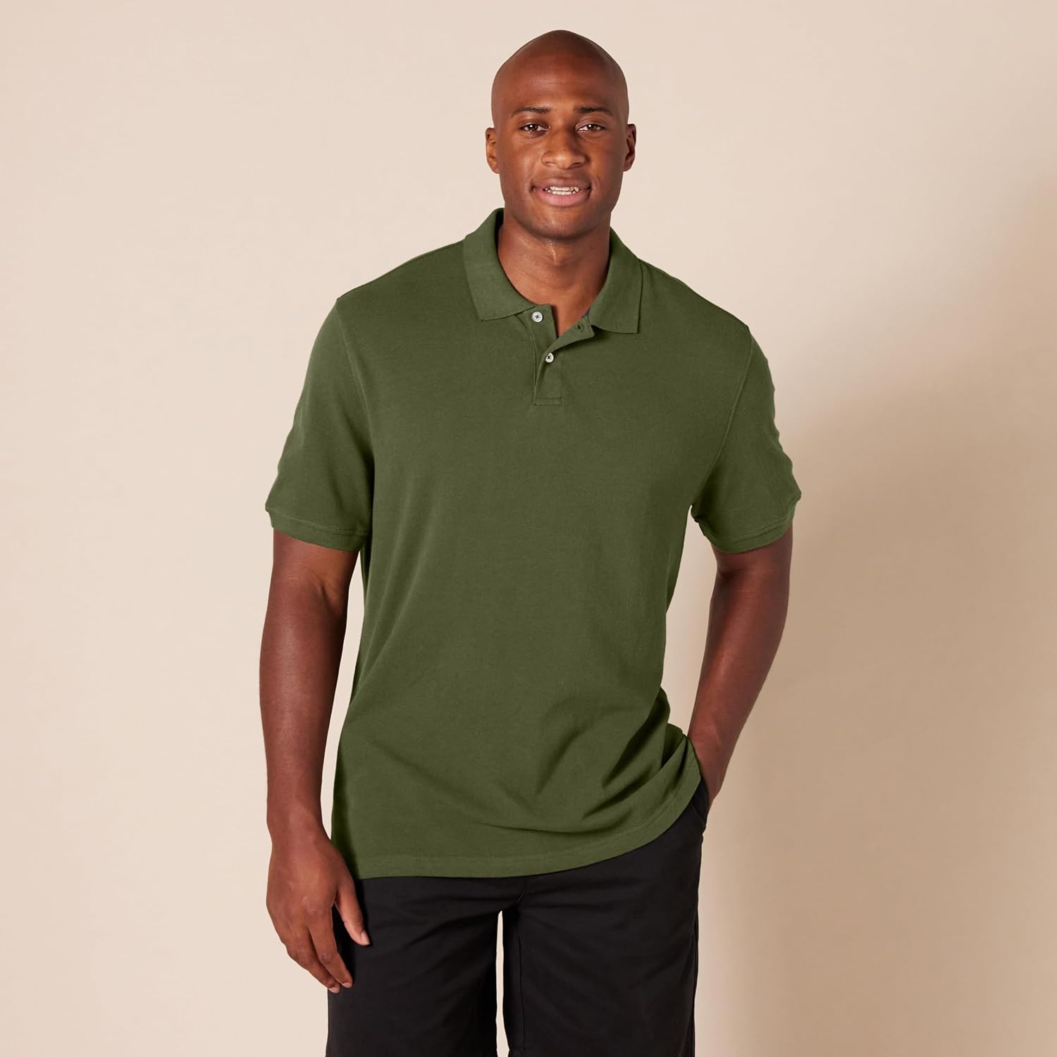 Thumbnail 4 de Amazon Essentials Herren Piqué-Poloshirt aus Baumwolle (Schmale Passform)