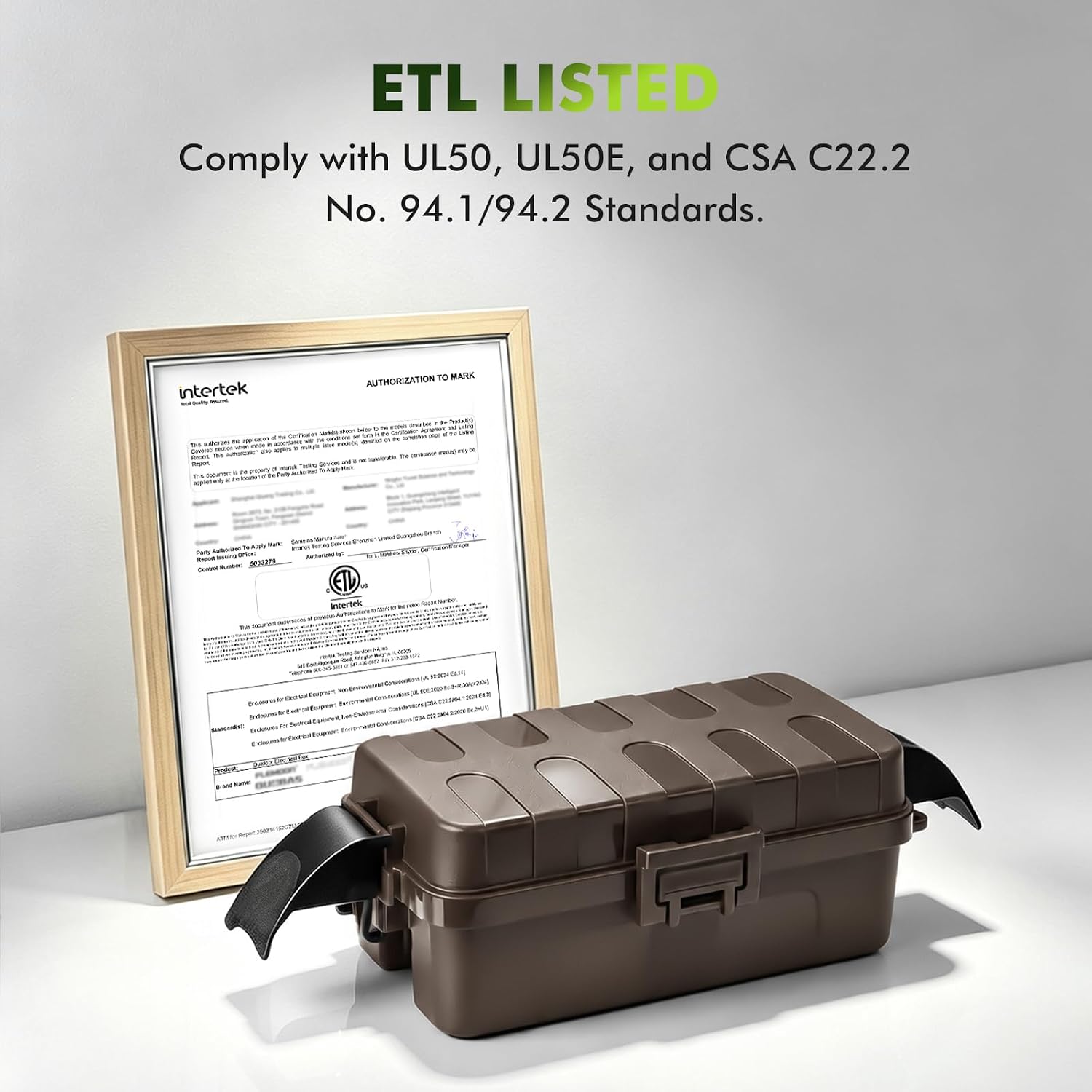 Thumbnail 6 de RESTMO O-ECC-4S-BN Outdoor Electrical Box, IP55, Brown, 21 x 10.5 x 9.5 cm