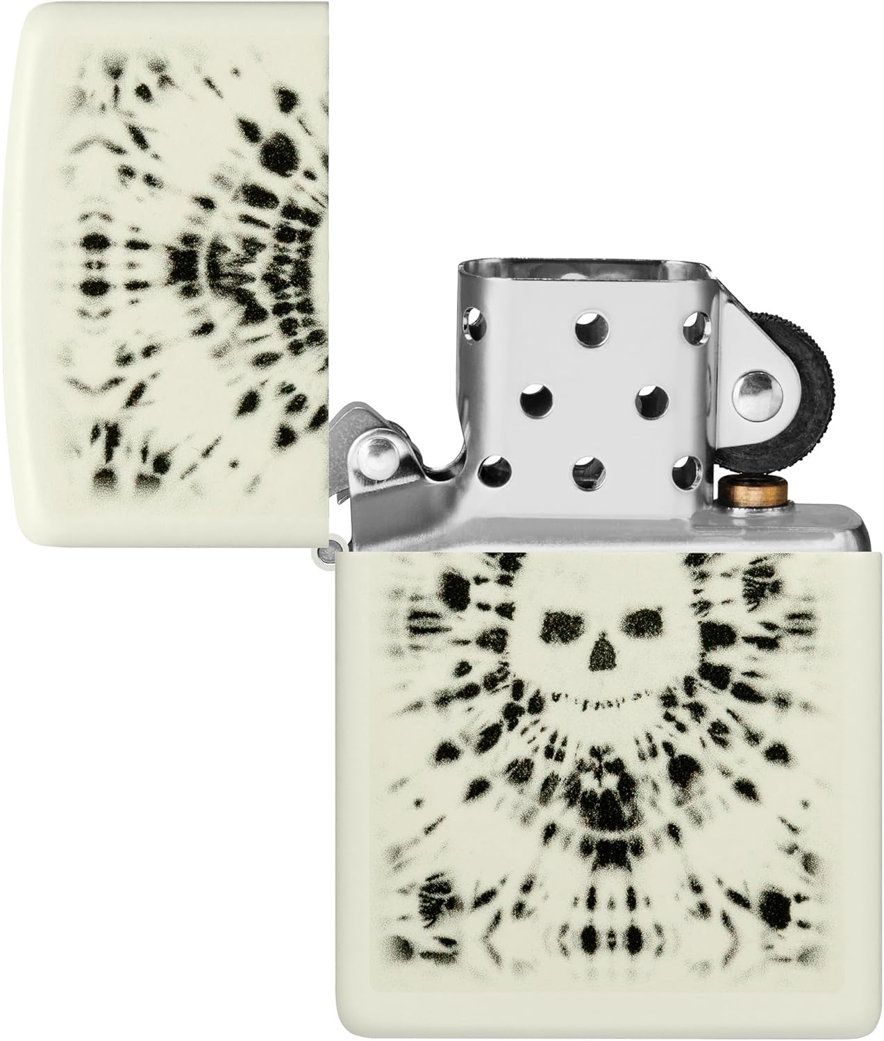 Detalle de Zippo Glowing Skull Design Glow in The Dark Pocket Lighter