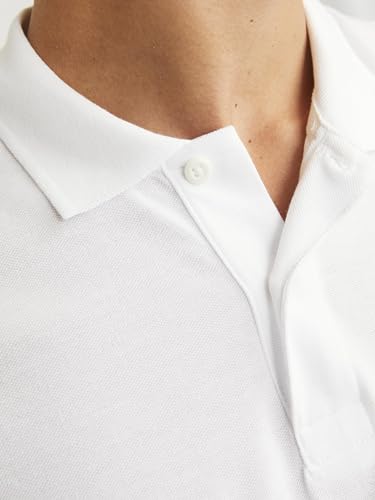 Detalle 2 de Jack & Jones Jjebasic Polo Ss Noos White Detail: Slim Fit M