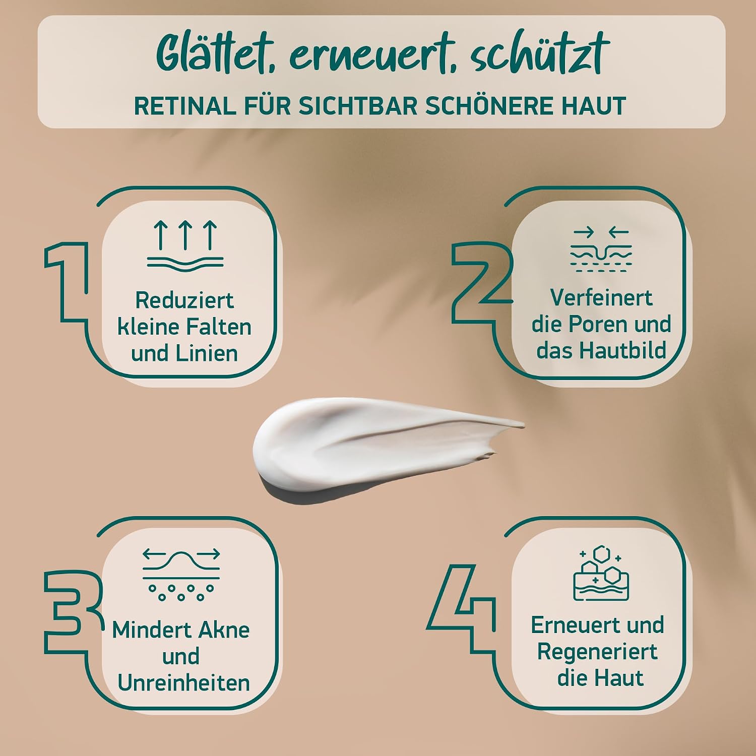 Thumbnail 3 de BIO Retinol Creme Hochdosiert + Power Wirkstoffe von Soena Naturals – Hautcreme gegen Falten, Akne und vergrößerte Poren