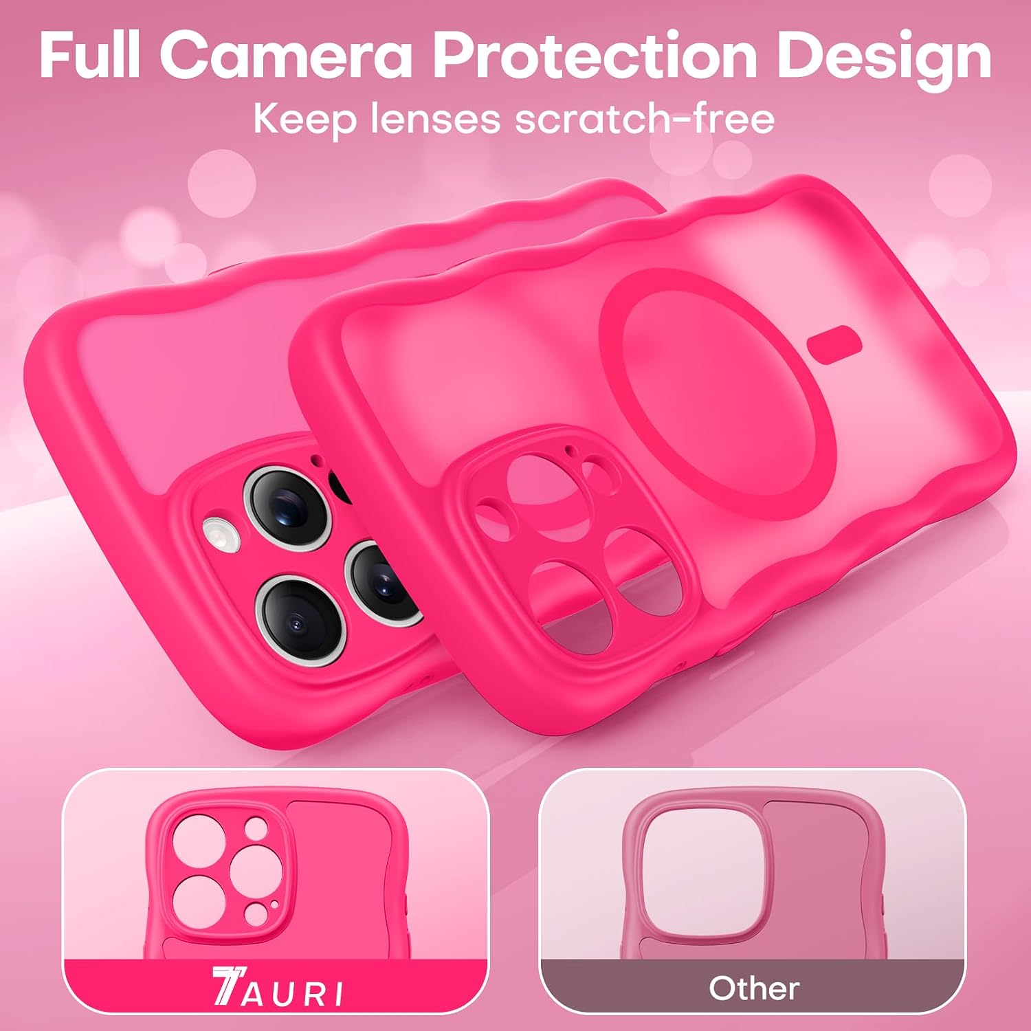 Thumbnail 6 de TAURI iPhone 16 Pro Max MagSafe Case, Hot Pink