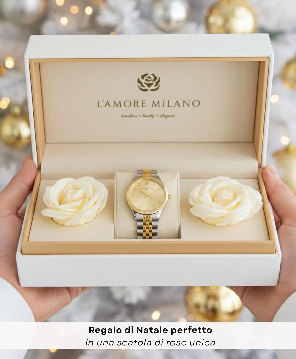 Detalle 2 de L'AMORE MILANO Aurora 32mm elegante orologio donna