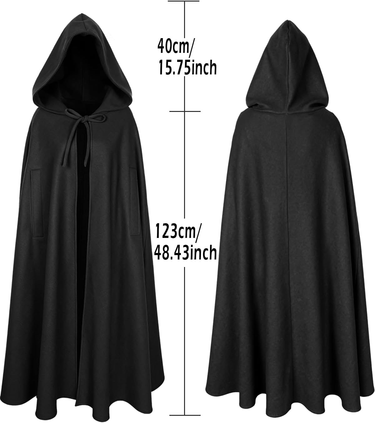 Detalle 2 de L'VOW Hooded Cloak, Polyester