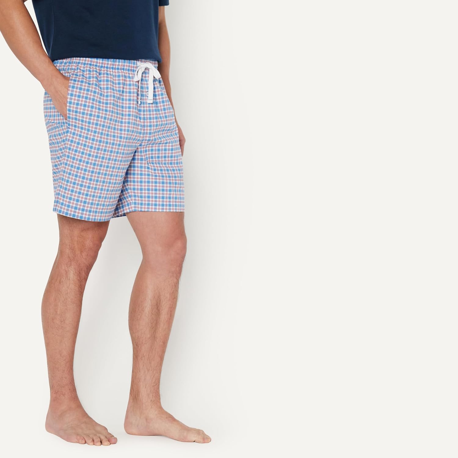 Thumbnail 1 de Amazon Essentials Herren Pyjama-Shorts, Kurz, Baumwoll-Stretch-Popeline, 2er-Pack