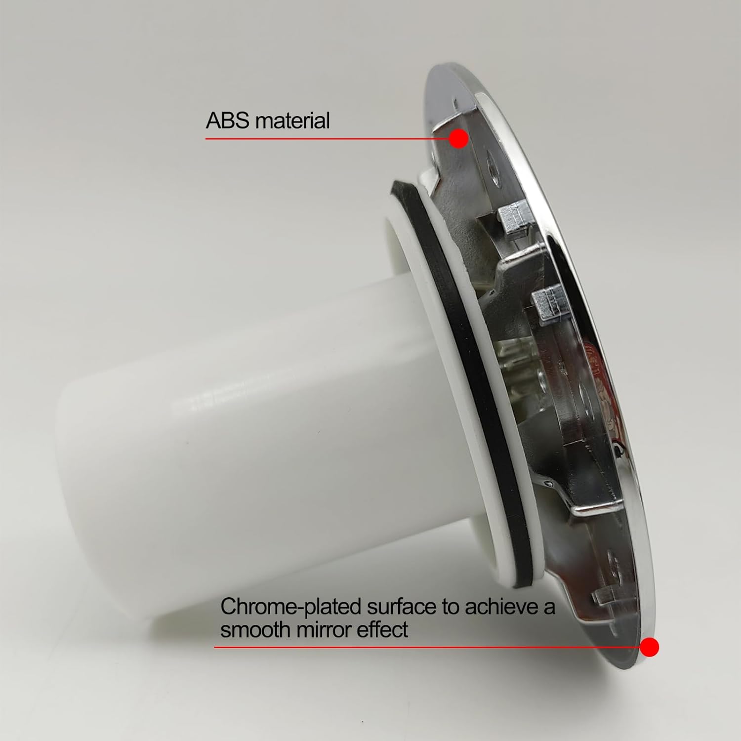 Thumbnail 4 de Shower Drain Cover – Chrome 90 mm / 115 mm Trap Cover Replacement