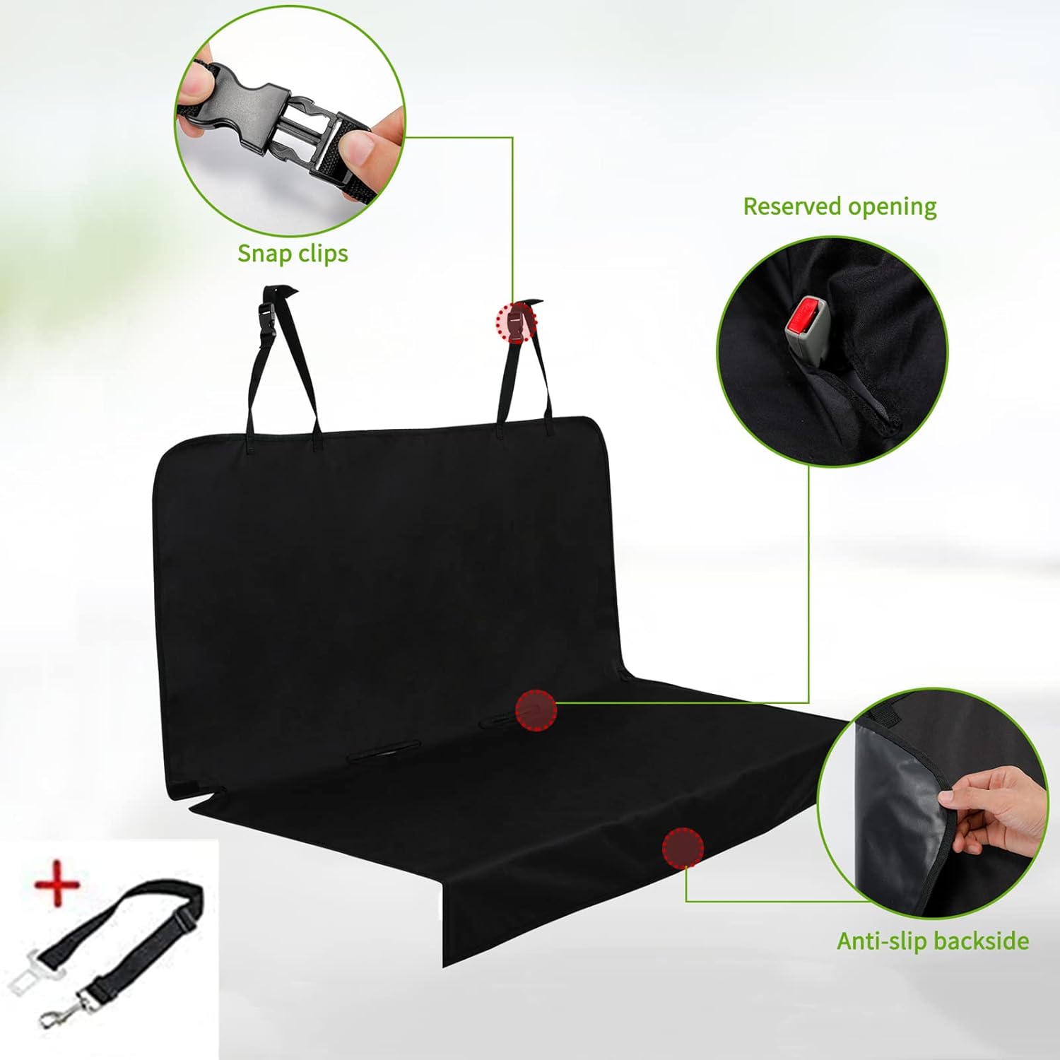 Detalle de Pettom Funda coche para perro 142x119 cm