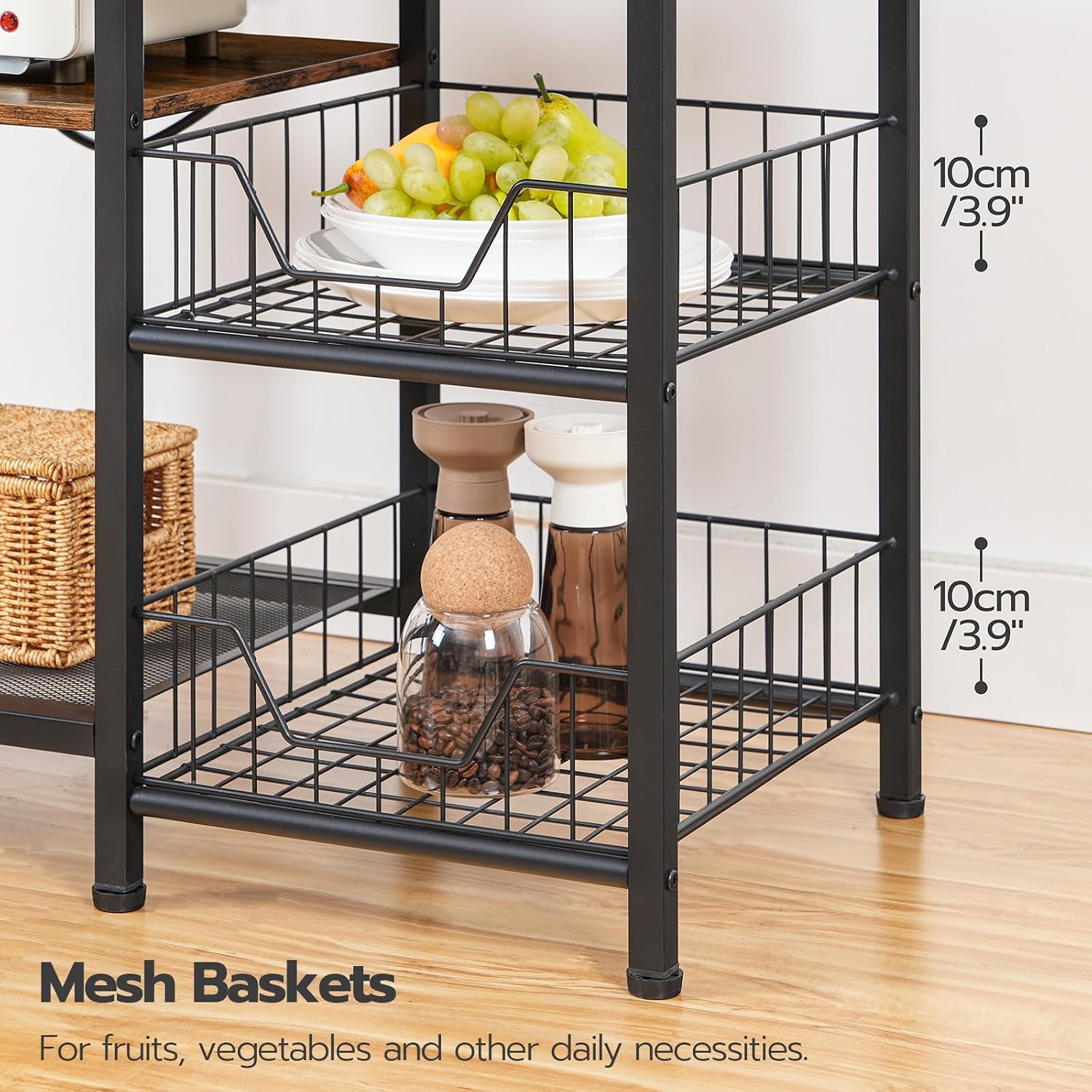 Thumbnail 5 de HOOBRO BF64UHB01 6-Tier Bakers Rack with Outlets 🍽