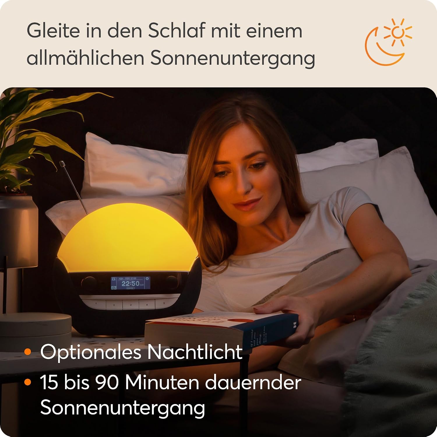 Thumbnail 4 de Lumie Bodyclock Luxe 750DAB Lichtwecker mit DAB-Radio, Bluetooth-Lautsprecher & wenig Blaulicht