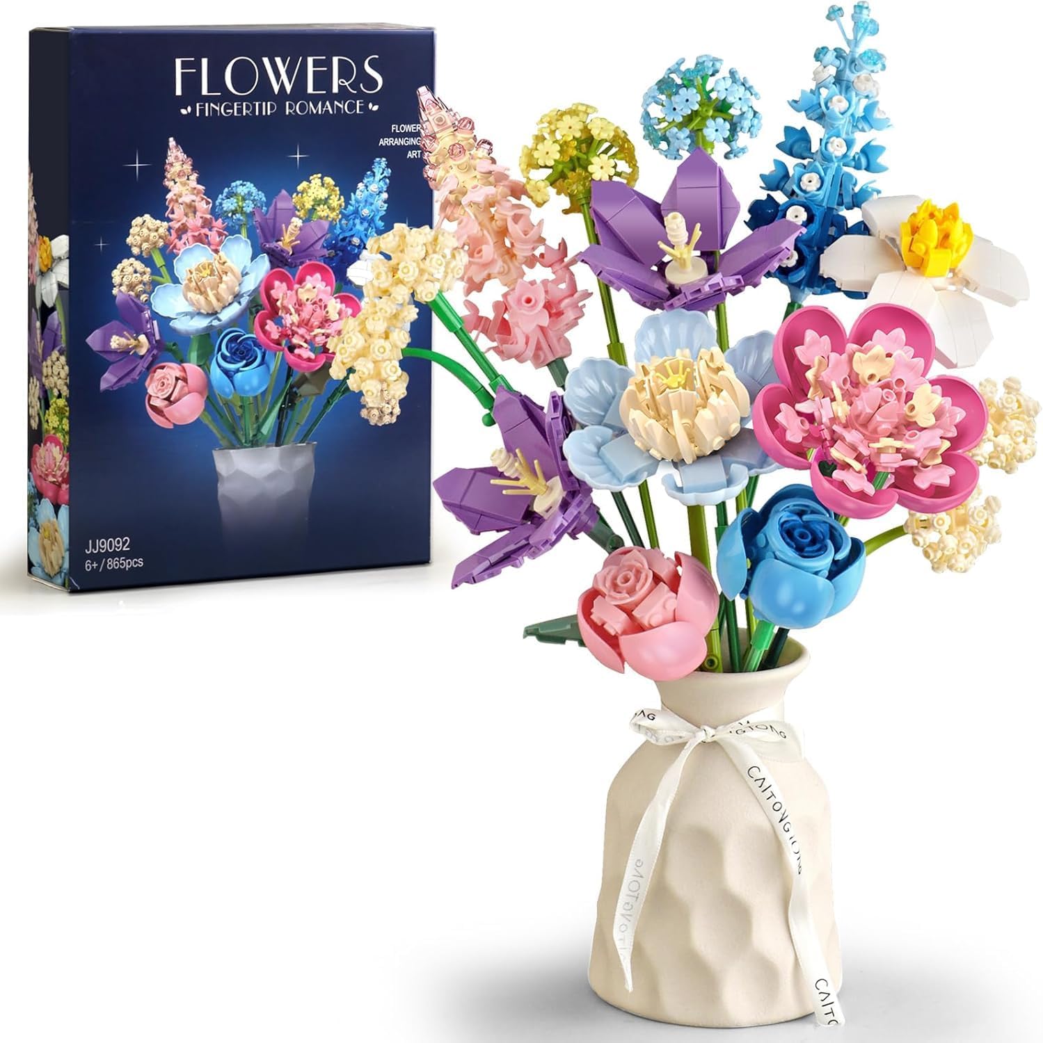 Detalle de Bouquet Building Set 880 PCS Botanical Collection