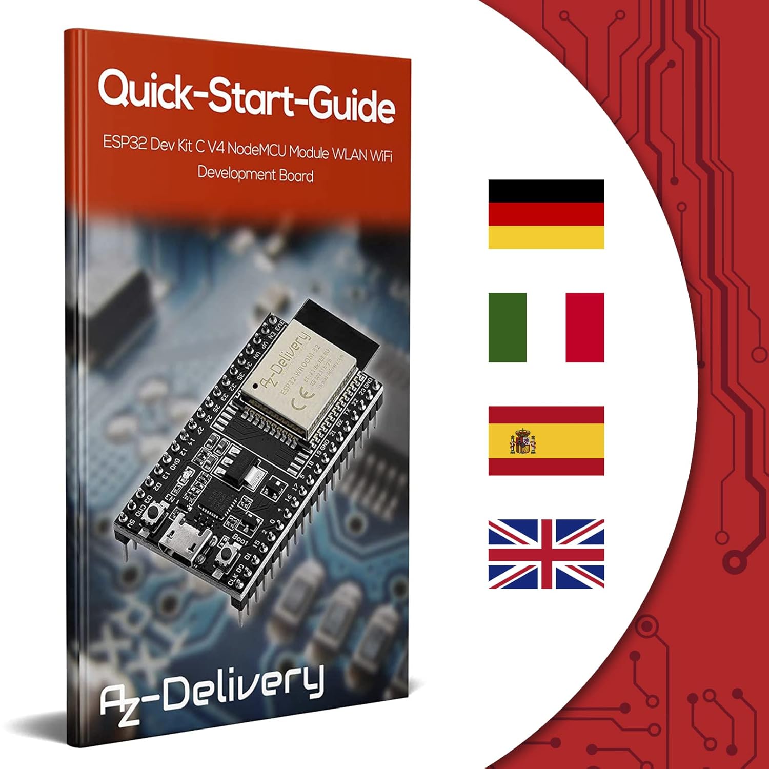 Thumbnail 6 de AZDelivery 3× ESP32 Dev Kit C V4 NodeMCU WLAN (inkl. E‑Book) – für Prototyping mit Arduino & Lua