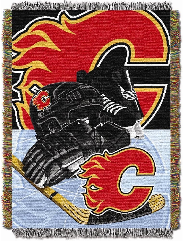 Detalle 2 de Northwest Officially Licensed NHL “Homefield Ice Advantage” Woven Tapestry Throw Blanket, 48" x 60