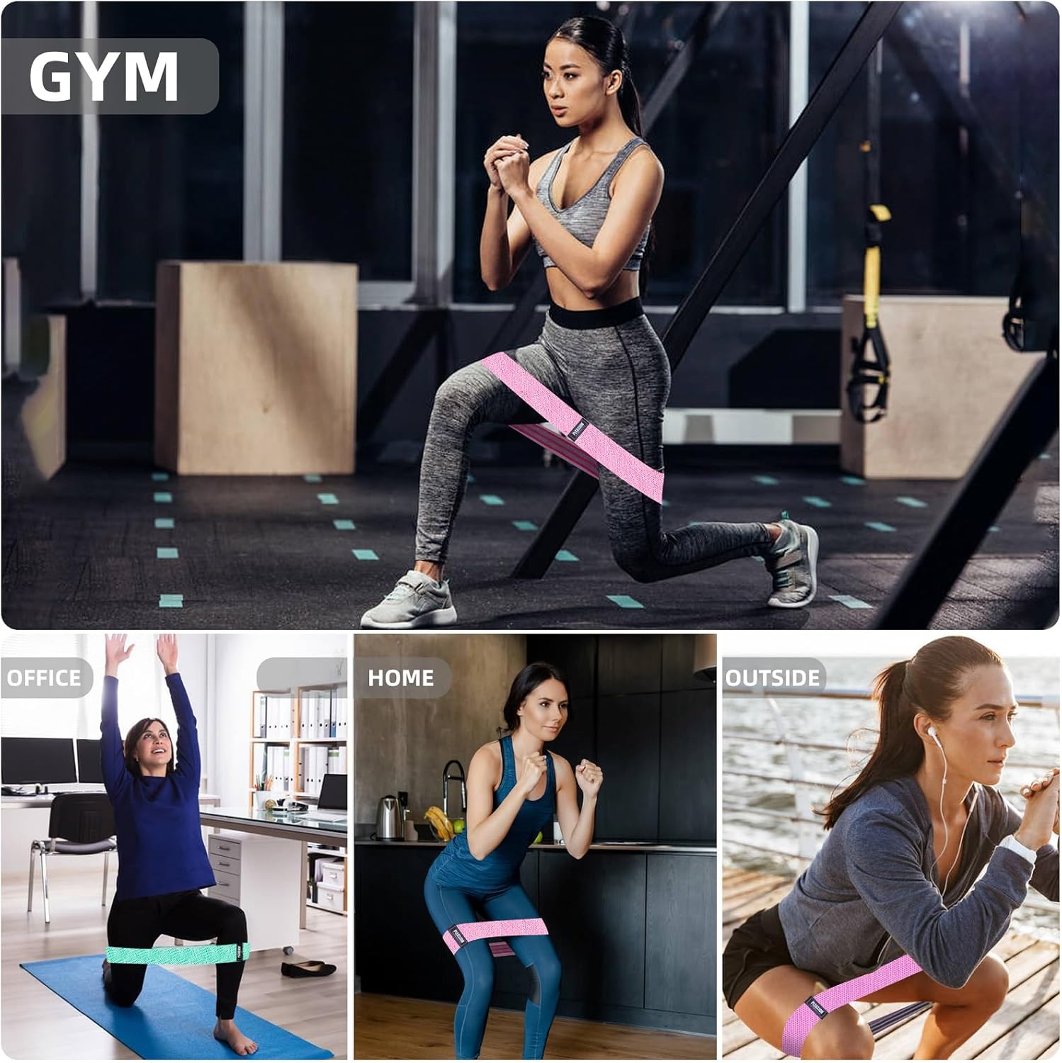 Thumbnail 6 de Fabric Resistance Bands 5 Levels resistance bands