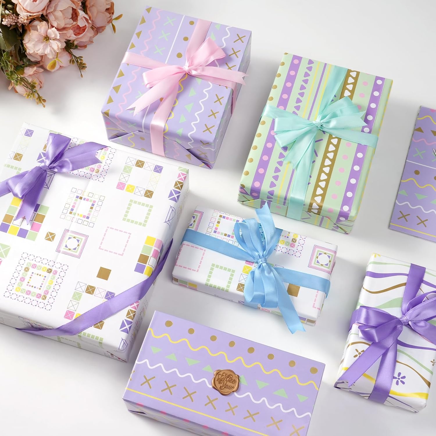 Thumbnail 3 de Juertime Gift Wrap Paper Set, 20 x 28 Inch