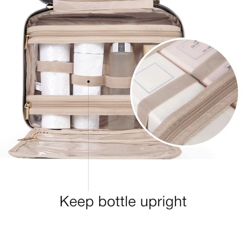 Detalle 2 de BAGSMART Large Hanging Toiletry Bag in Purple: A Practical Travel Cosmetic Case