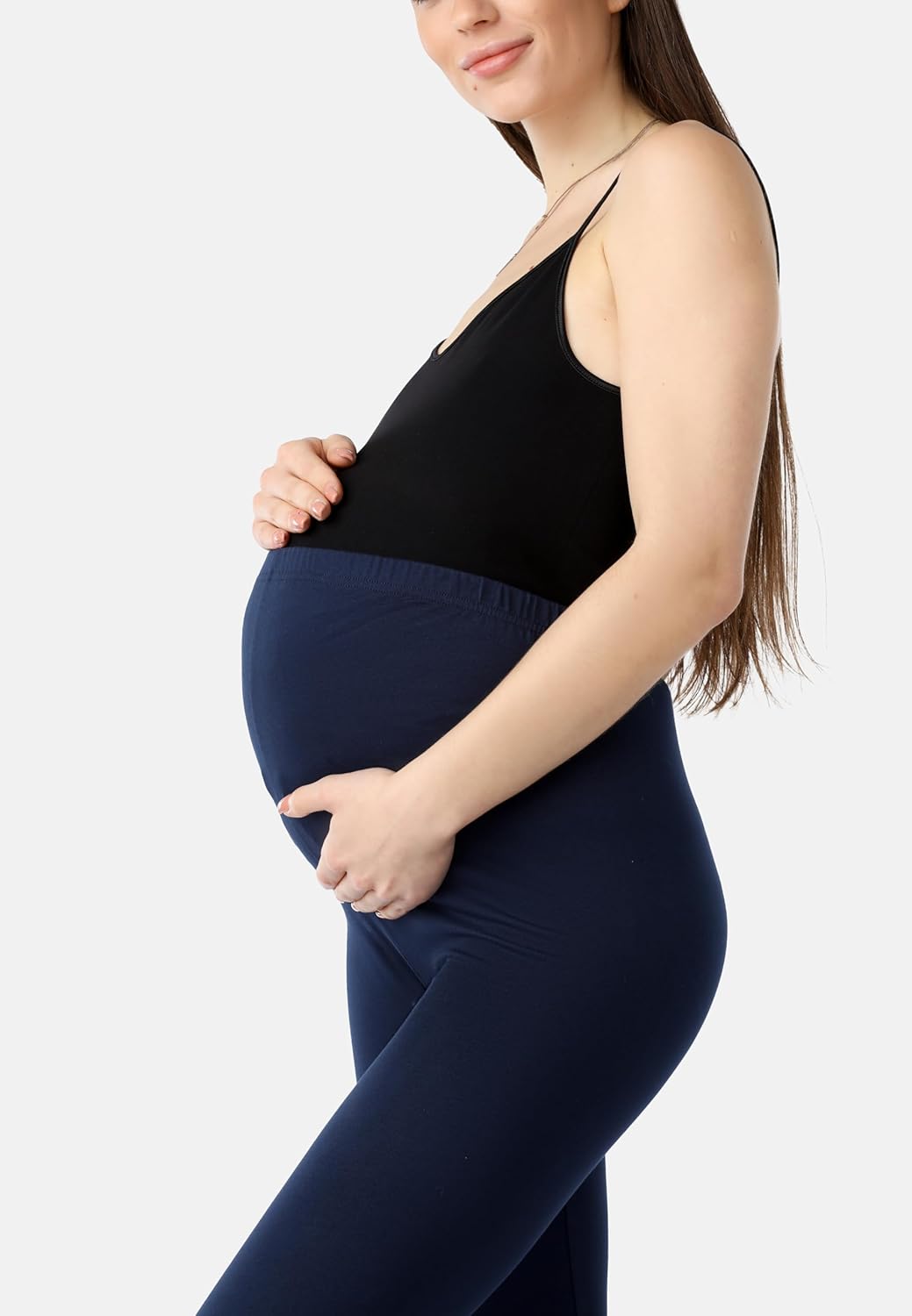 Thumbnail 4 de Be Mammy Leggings Premaman 3/4 in Cotone Biologico BE20-284