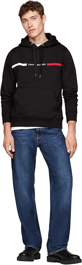 Detalle 2 de Tommy Hilfiger Hoodie Chest Insert con bolsillo canguro, talla S