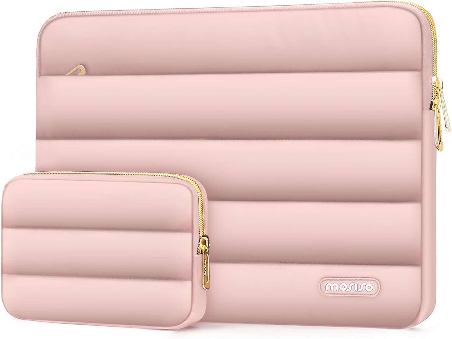 Detalle de MOSISO Laptop Hülle Tasche 15–15,6 bis 16 Zoll (rosa) inkl. Klein-Etui