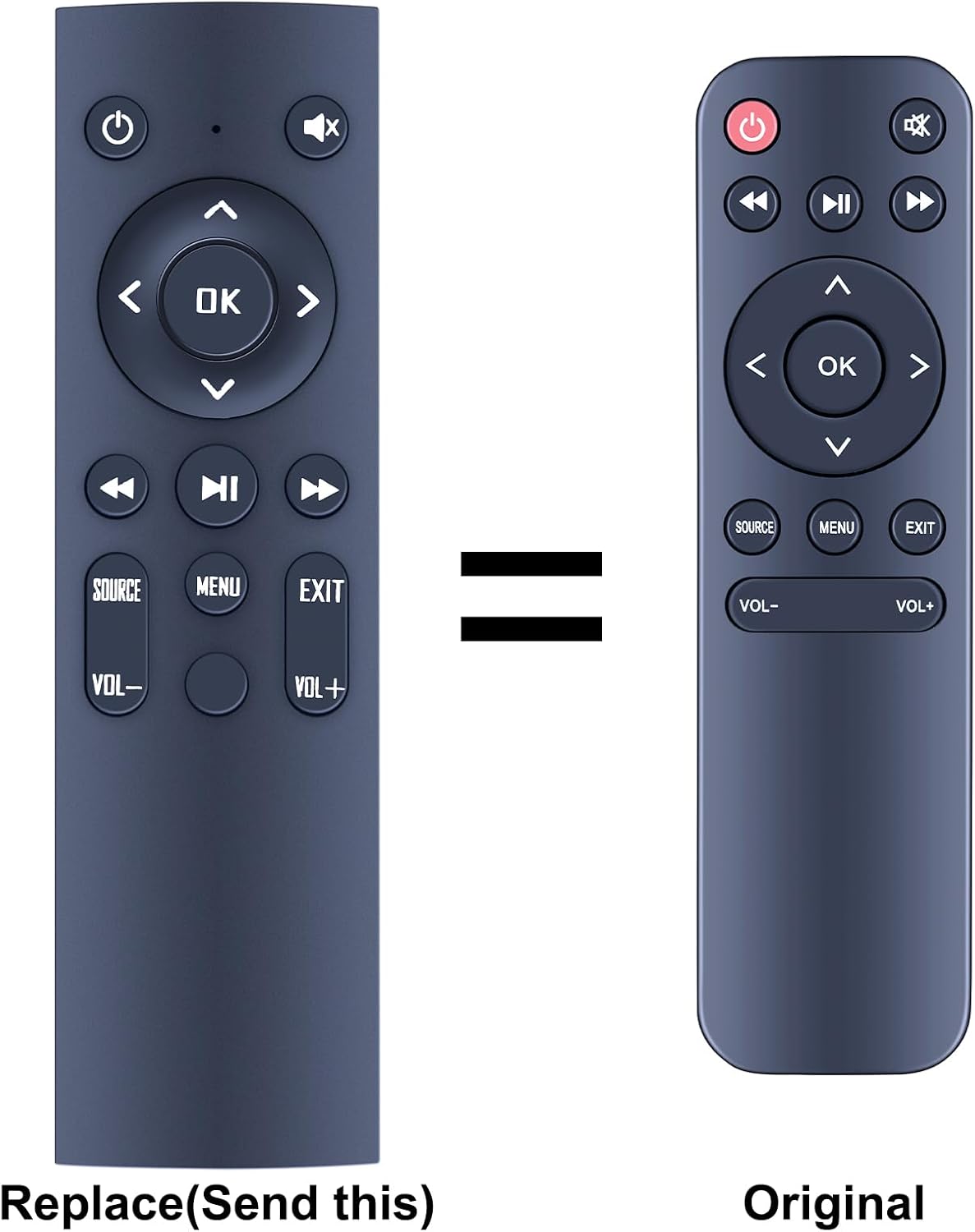 Thumbnail 1 de TCNOUMT replacement remote control for ULTIMEA Apollo Projector P20