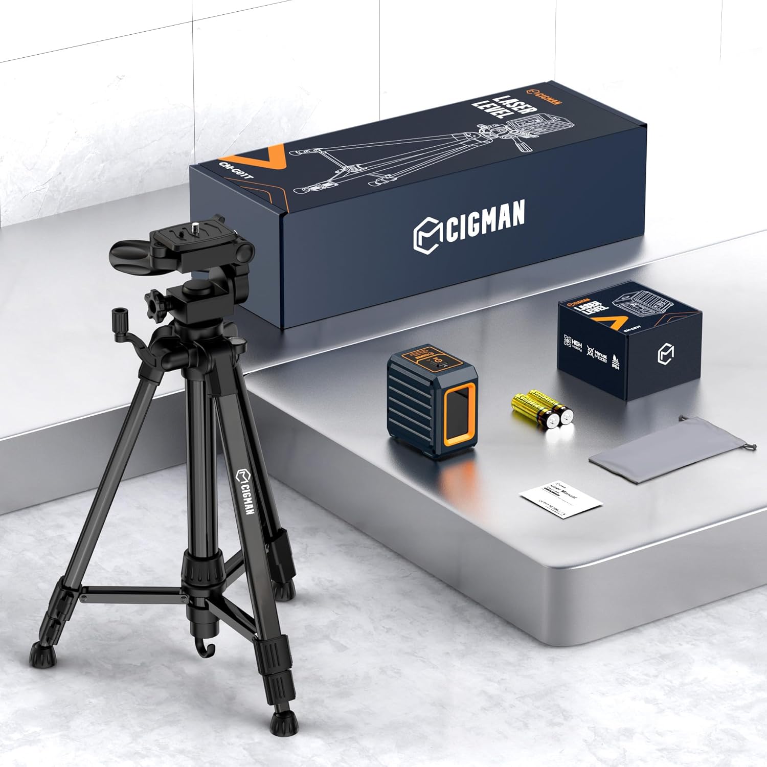 Thumbnail 6 de CIGMAN CM-G01T Kreuzlinienlaser 30 m mit Stativ