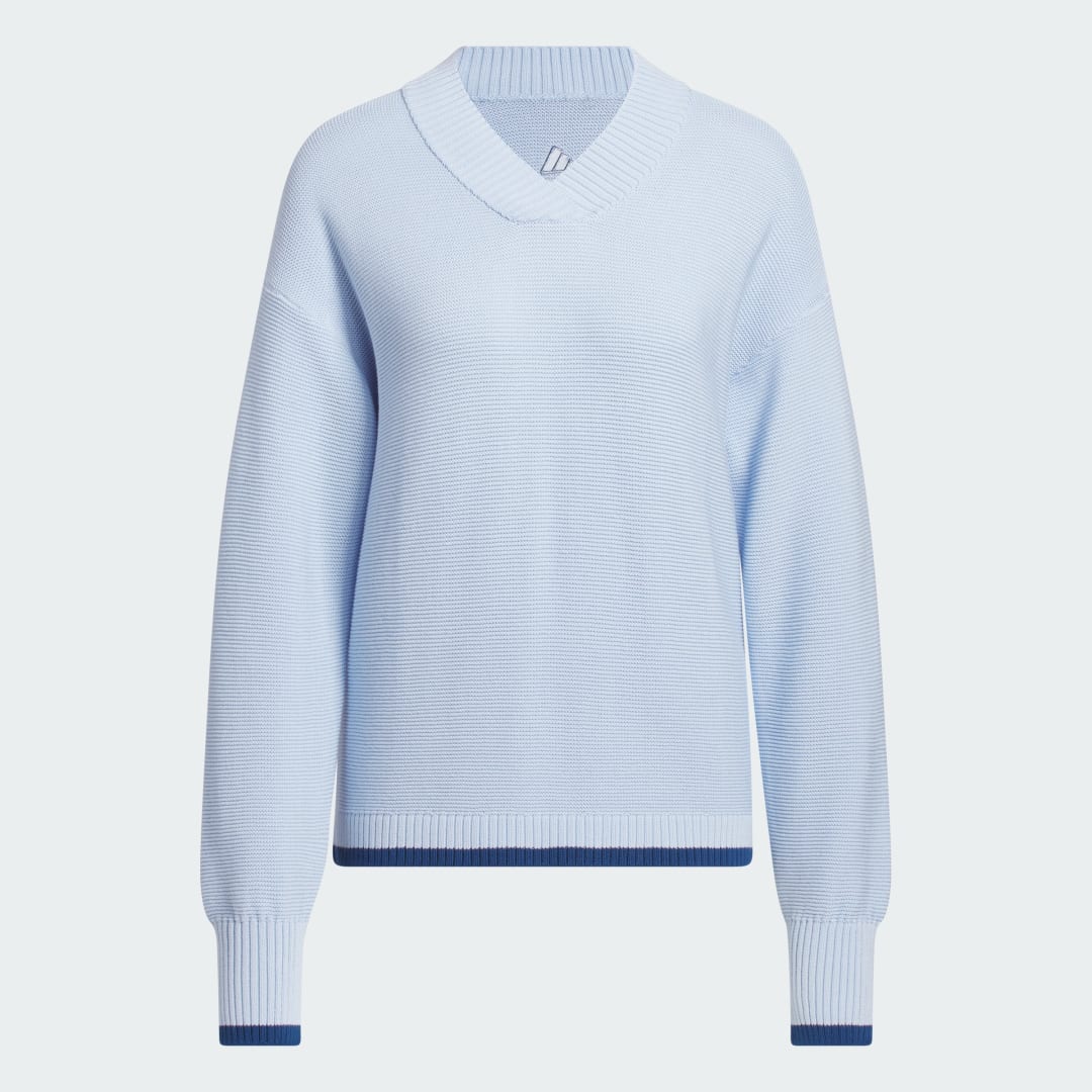 Detalle 2 de Sudadera de punto Ultimate365 de Adidas: comodidad y versatilidad en azul