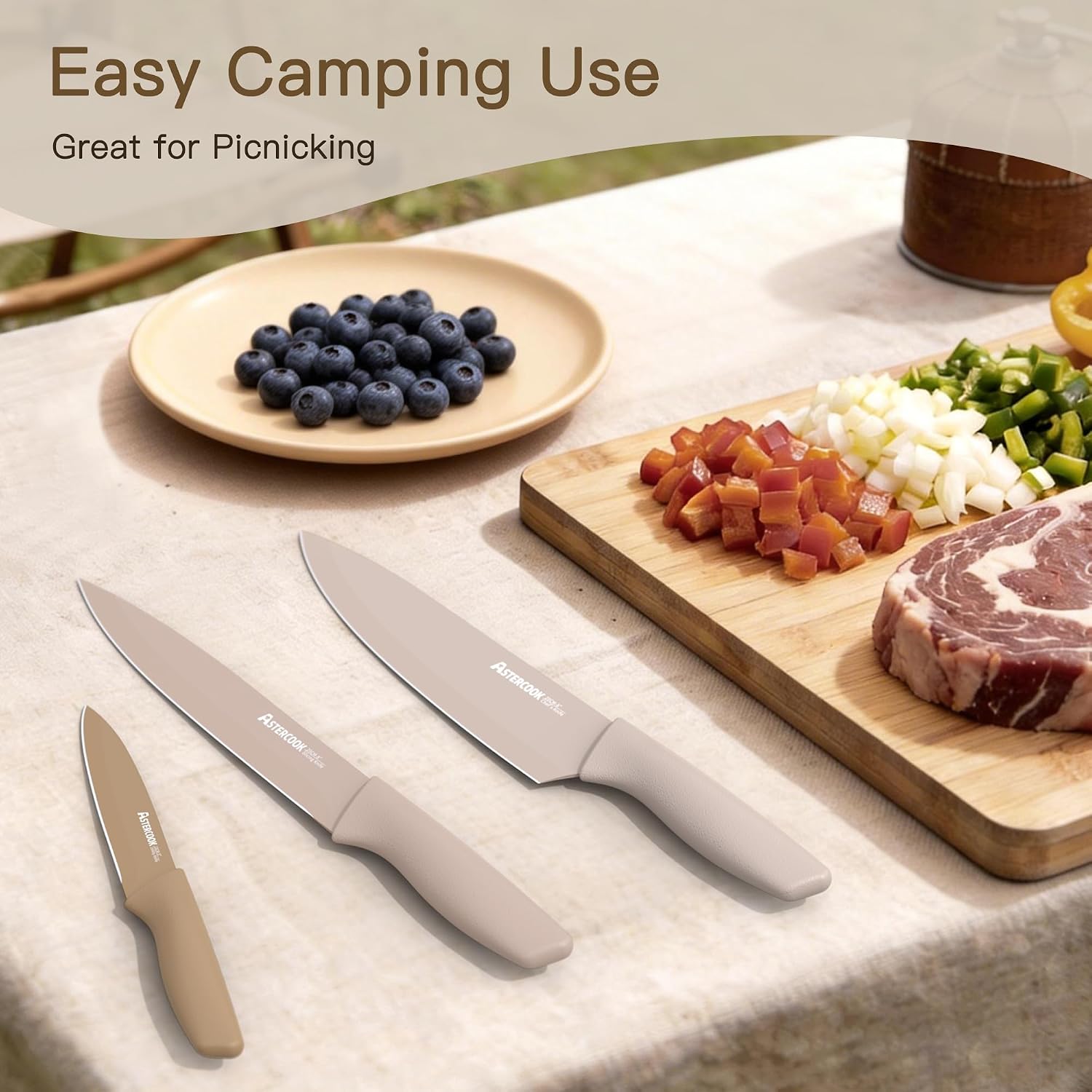 Thumbnail 6 de Astercook USA60-99 13-Piece Knife Set with Blade Guards and Kitchen Shears