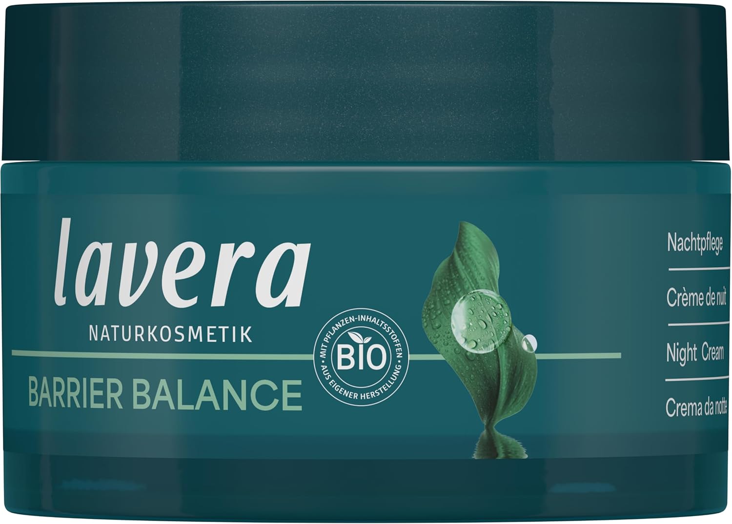 Detalle de lavera Barrier Balance Nachtpflege – Cremige, alkoholfreie Nachtcreme für eine gestärkte Hautbarriere