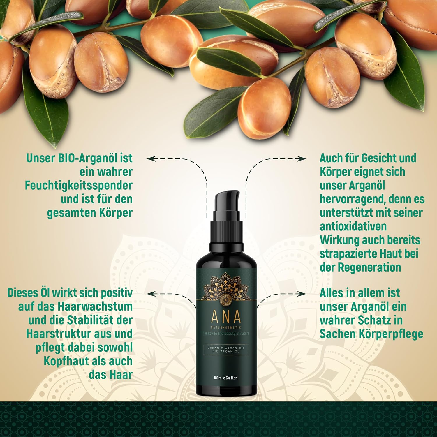 Thumbnail 4 de ANA Naturkosmetik BIO Arganöl 100ml