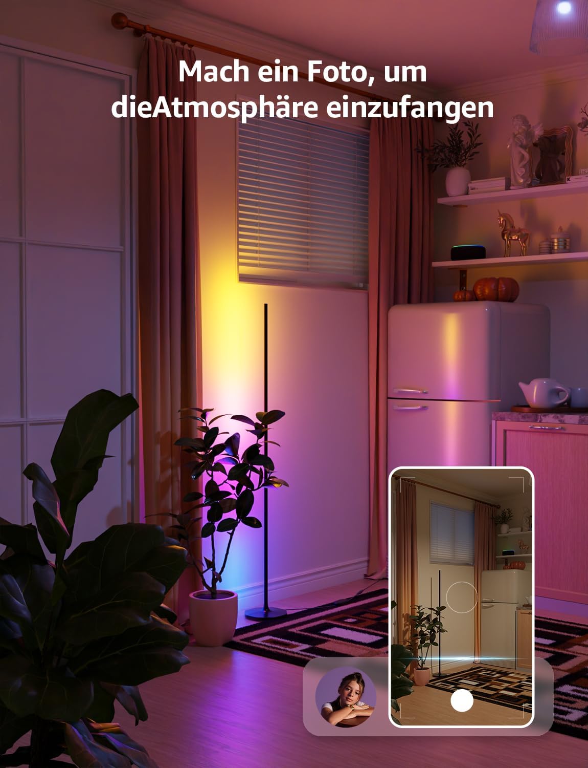 Detalle 2 de Lepro OE1 Stehlampe 16 Millionen Farben