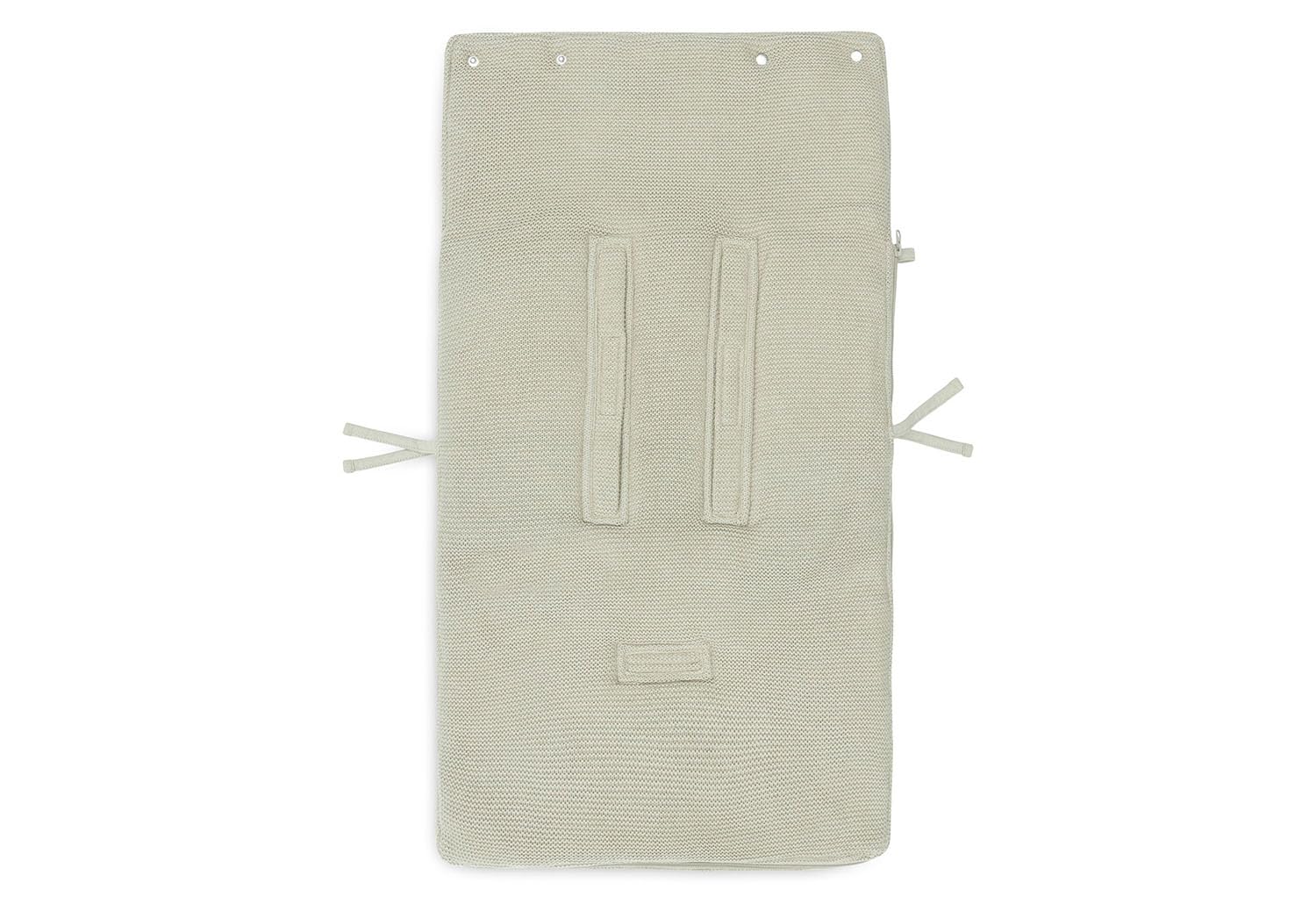 Thumbnail 4 de Jollein Fußsack Basic Knit Olivgrün – für Babyschale & Kinderwagen (Gruppe 0+) mit 3- und 5-Punkt-Gurt