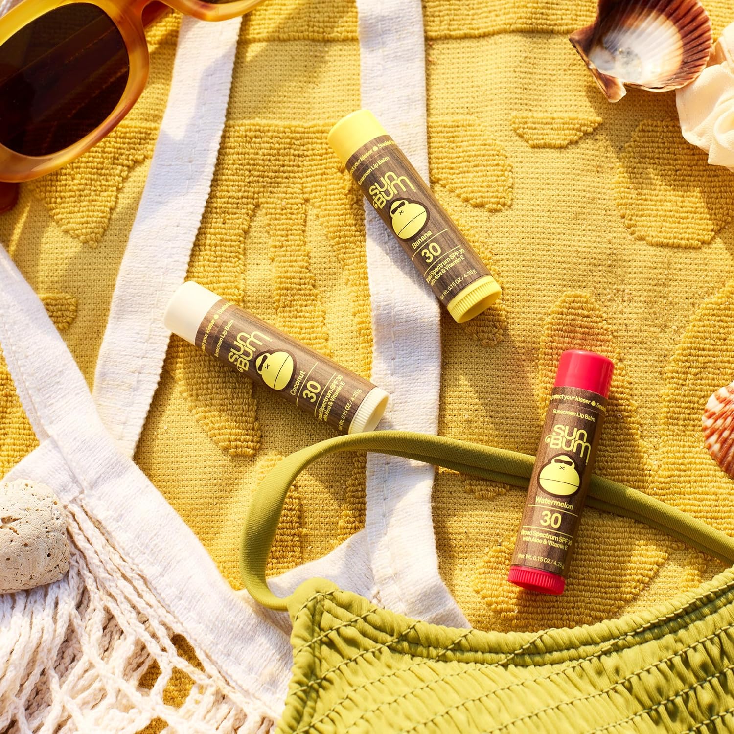 Detalle 1 de Sun Bum SPF 30 Lip Balm 0.15 oz Trio
