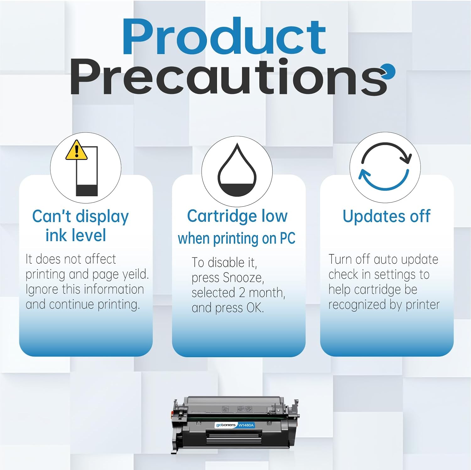 Thumbnail 4 de GoToners 148A W1480A Black Toner Cartridges, 2-Pack with Chip