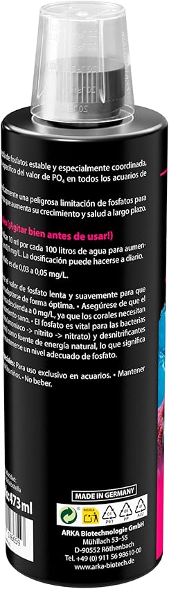Detalle de Microbe-Lift Basic P fosfato para acuario marino 473 ml