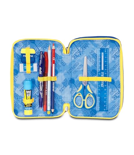 Thumbnail 2 de Seven Astuccio Scuola Elementare a 3 scomparti con 45 pezzi – giallo/blu