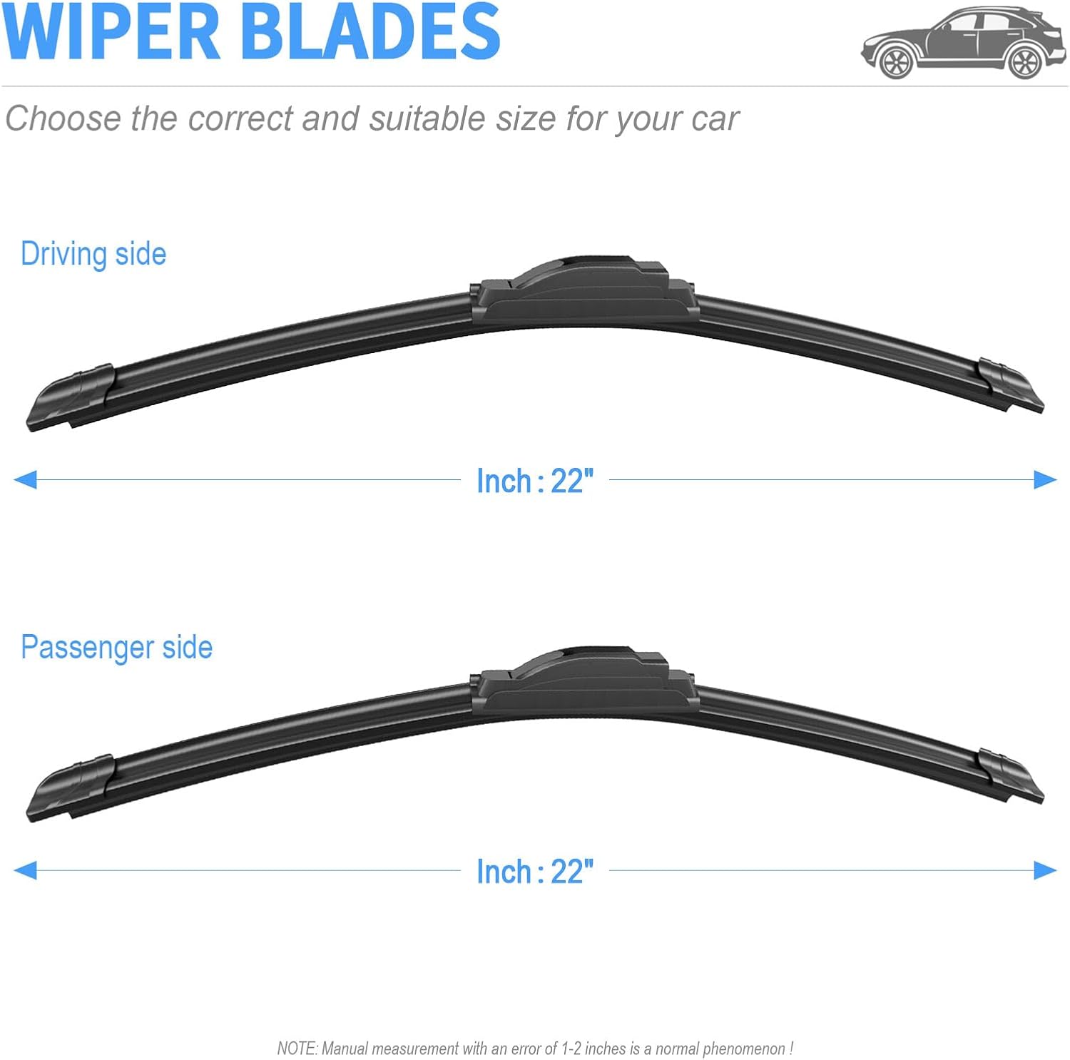 Thumbnail 4 de Gavimnal 22" Silicone Wiper Blades Set