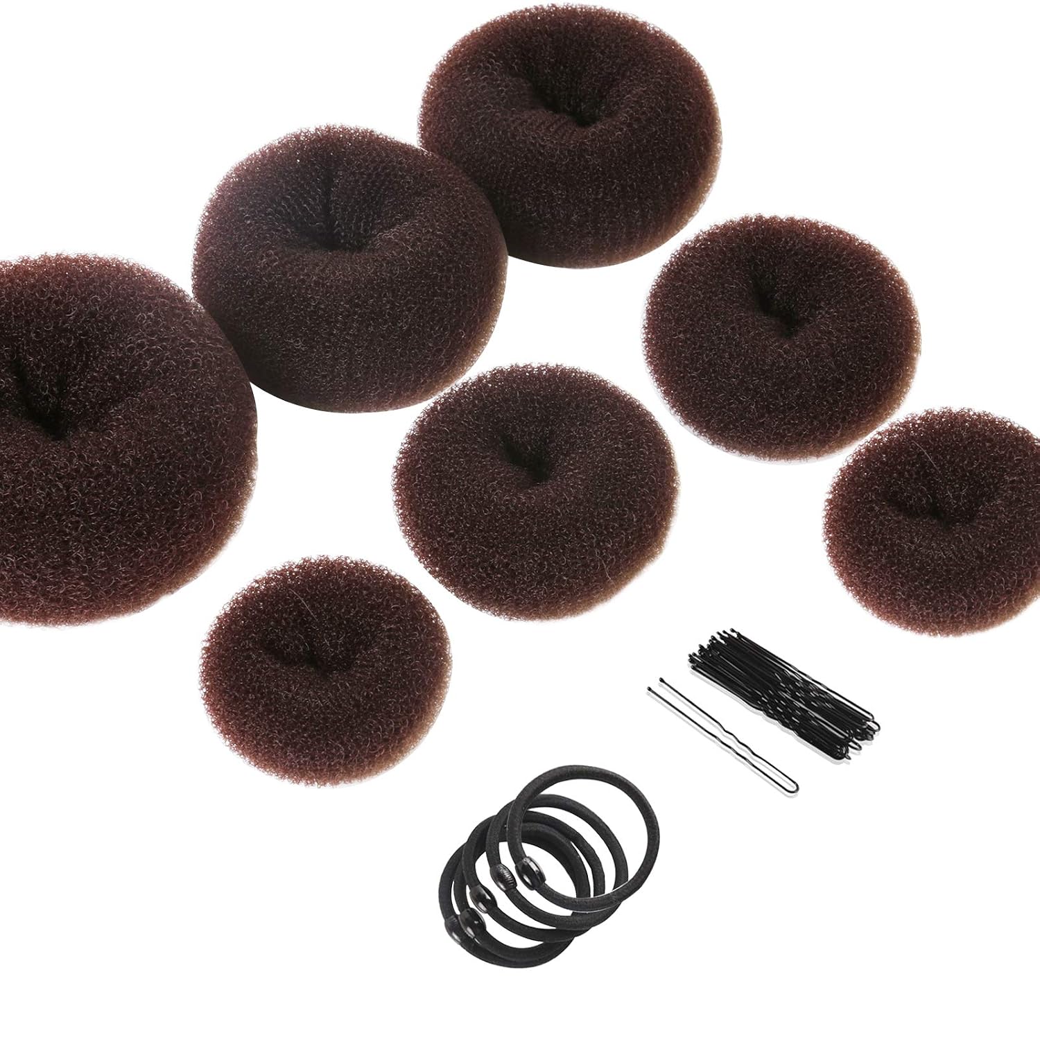 Detalle de Teenitor Donut Hair Bun Maker Set 7 Rings