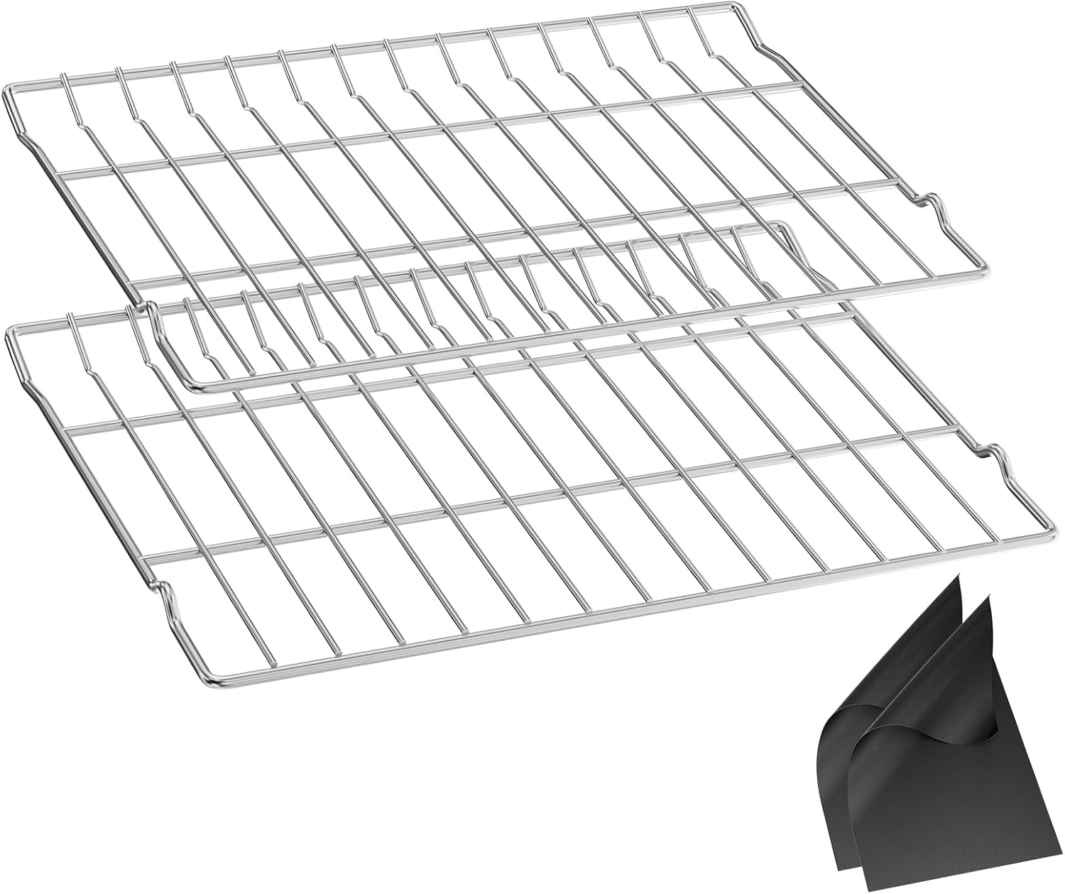 Detalle de YEECHUN MHL63411403 Oven Rack Set, 304 Stainless Steel, 24.68 x 15.7 in