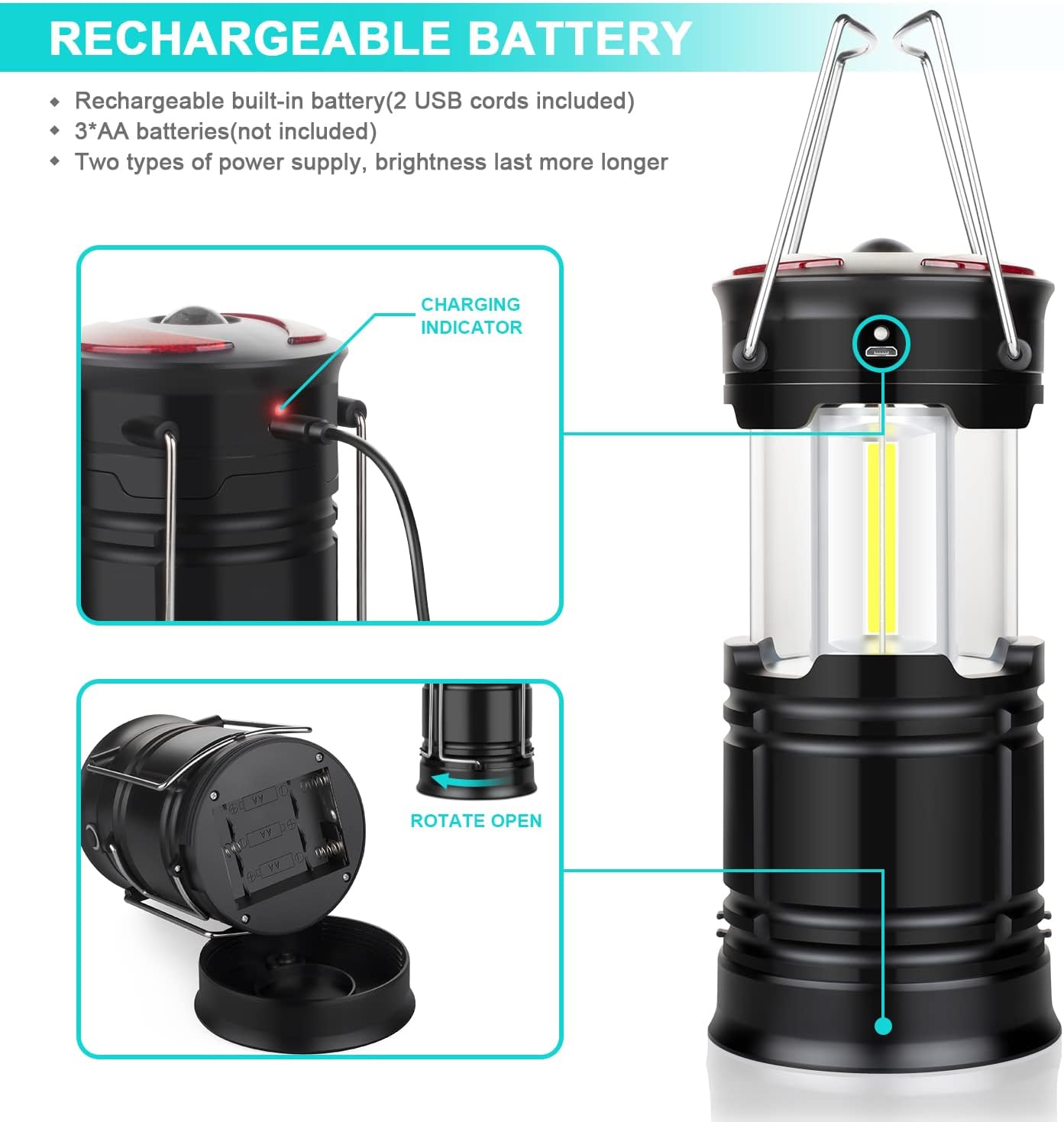 Detalle 2 de Camping Lantern 2-Pack