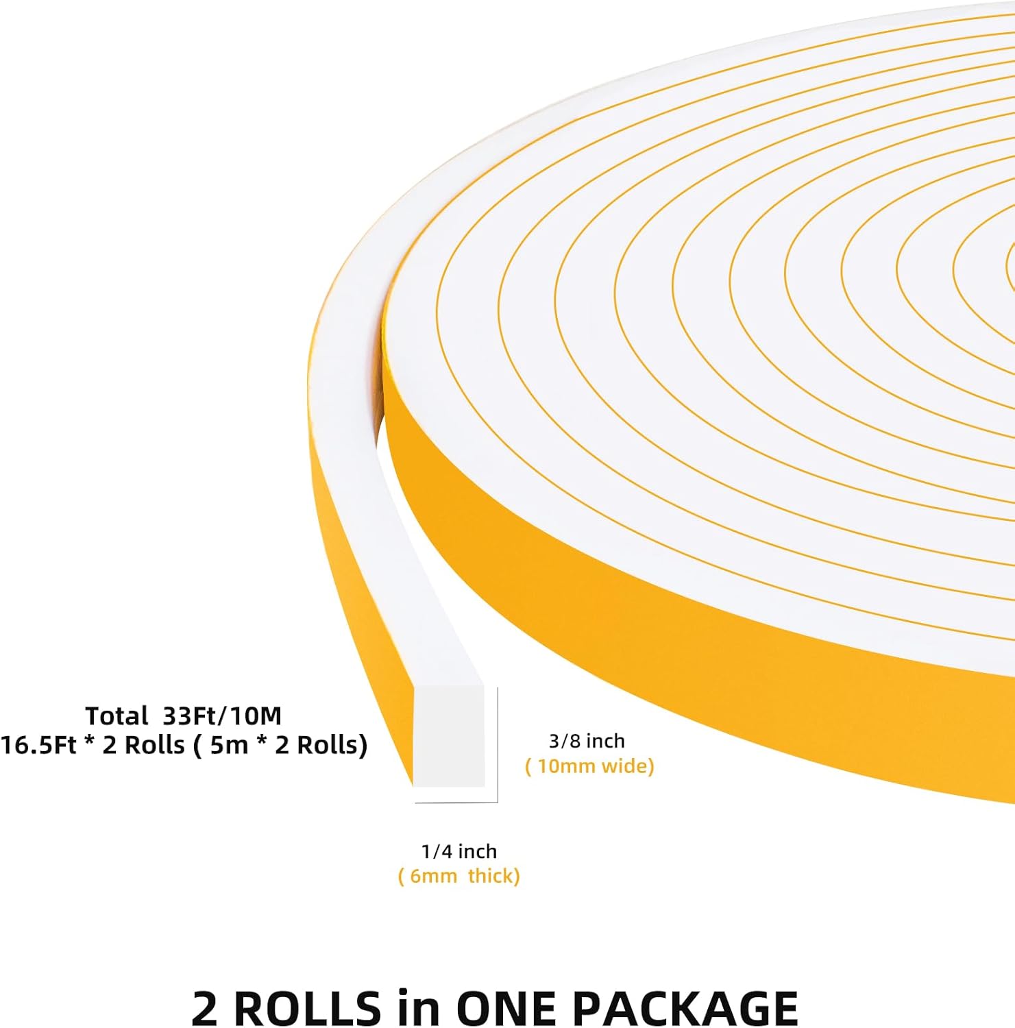 Thumbnail 4 de YIMIKI Joint d'étanchéité mousse 10 m 🪟