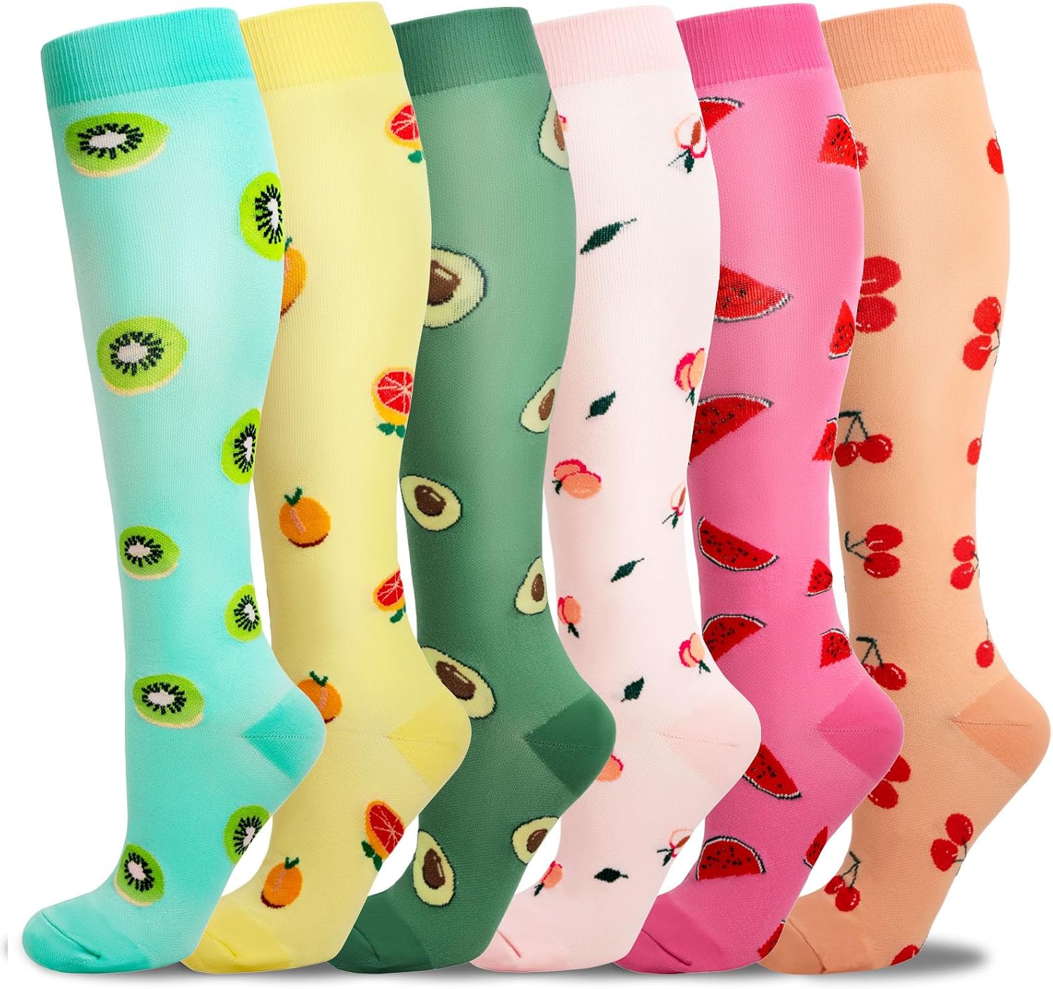 Detalle de Compression Socks 6 Pairs for Leg Support