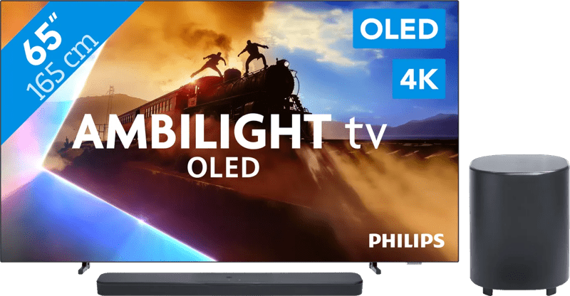 Detalle de Philips Ambilight OLED760 65 Zoll 4K mit JBL Bar 500 M2