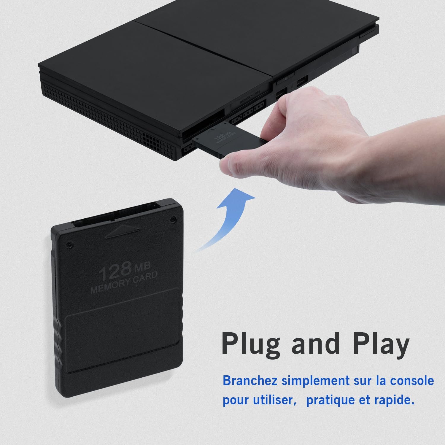 Thumbnail 5 de Carte mémoire PS2 Mcbazel 128MB pour sauvegardes haute vitesse (accessoires PS2)